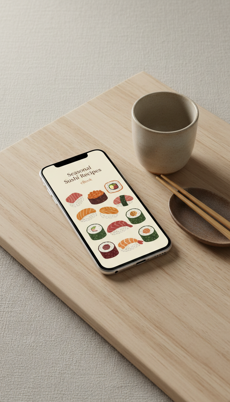 Seasonal Sushi Recipes eBook Smartphone Edition
